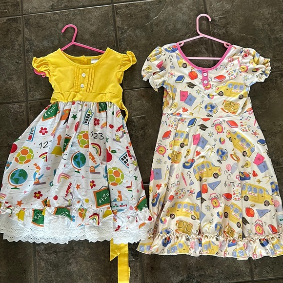 Set of Chris n Missy Back to School Girl’s Dresses size 8 - Picture 1 of 7